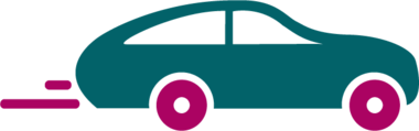 Piktogramm eines fahrenden Autos