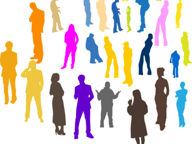 Menschliche Figuren in verschiedenen Farben