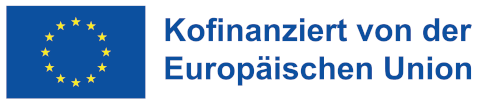 Logo der Europaischen Union mit dem Titel 'Kofinaziert von der Europäischen Union'